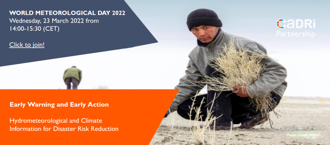 World Meteorological Day 2022 - Early Warning and Early Action | CADRI